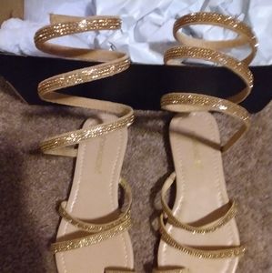 Sandals brand new never wore size 6 still in box.